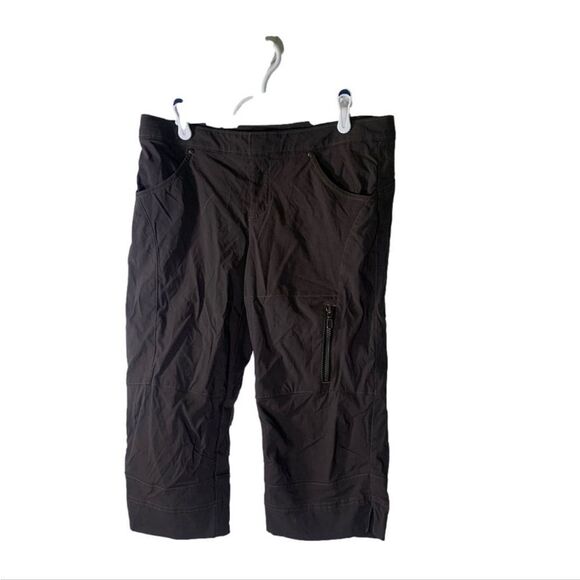 Athleta Size 8 Brown Commuter Capri Hiking Pants - Picture 1 of 4